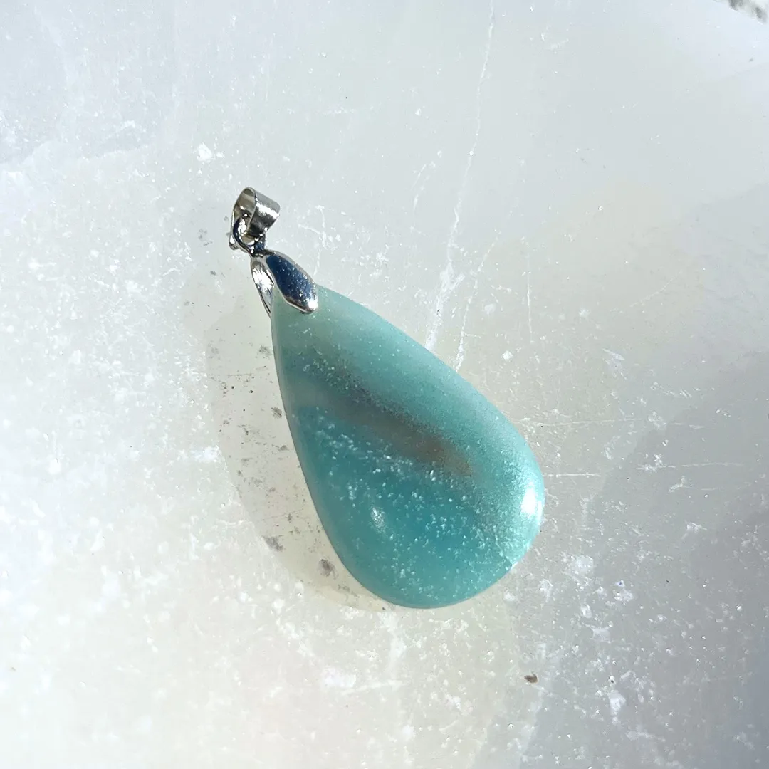Pendente Amazonite Lágrima disponivel na Sol Lua Milfontes